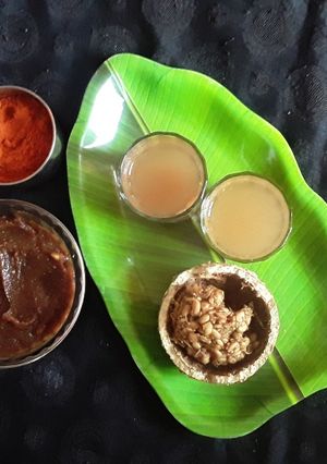 वुड एप्पल पंच शाॅट्स (Wood Apple Punch Shots Recipe In Marathi) रेसिपी चे मुख्य फोटो 