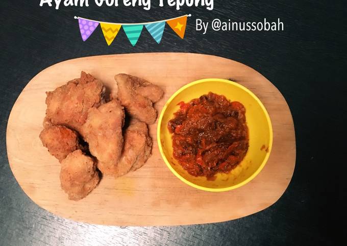 Ayam goreng simple & sambel terasi