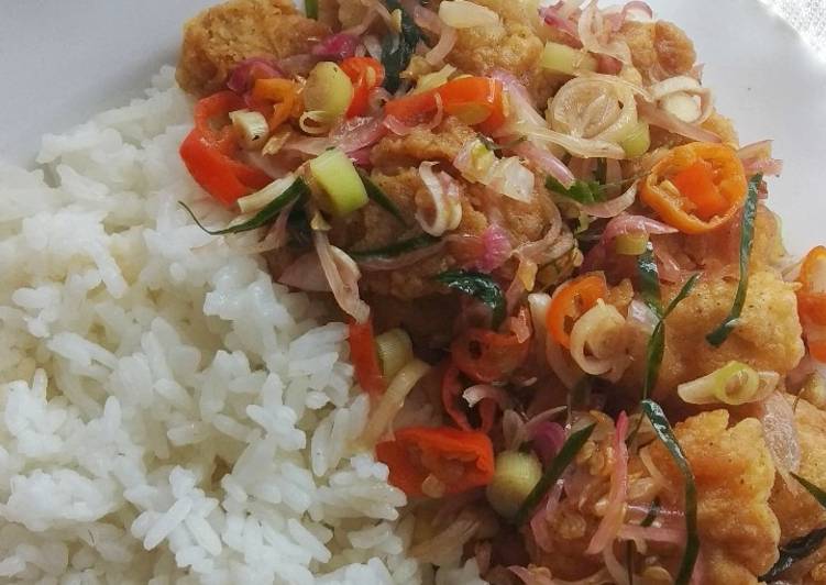 Chicken crispy sambal matah