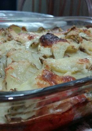 Una foto de Gratín de papas