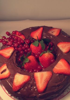 صورة لوصفة كيكة رد فليفت 🍰🍫طعااامه 😋
