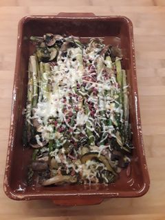 Una foto de Espárragos verdes al horno
