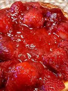 Foto principal de Tarta de Queso con confitura de fresas
