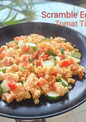Foto resep Scramble Egg Tomat Timun