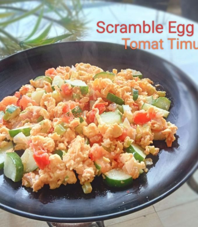 Foto resep Scramble Egg Tomat Timun