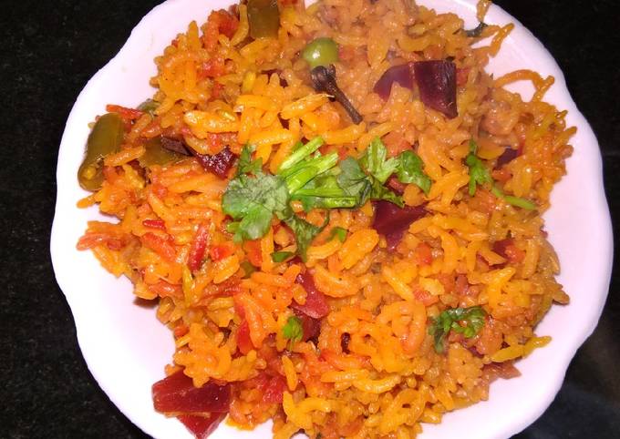 Beetroot pulao