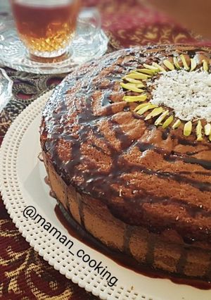 عکسی از دستور کیک شیر نسکافه