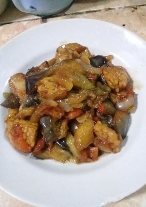 Foto resep Oseng terong tempe