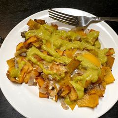 A picture of Fast Migas with Salsa Verde.