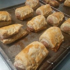 Sausage rolls A picture of Sausage rolls.