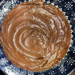 A picture of Homemade Chocolate frosting for cakes (no chocolate bar needed! Only cocoa powder).