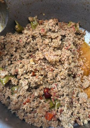 A picture of Khara masala qeema.