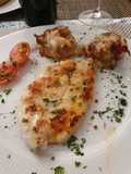 Chernia con champiñones rellenos