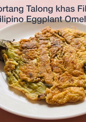 Foto resep Tortang Talong khas Filipina (Filipino Eggplant Omelet) 🇵🇭
