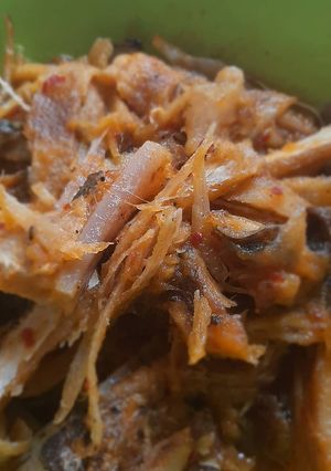 Foto resep Tumis ikan asin pari