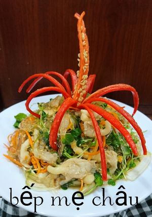 Hình của món Gỏi Pha Lê Chay.