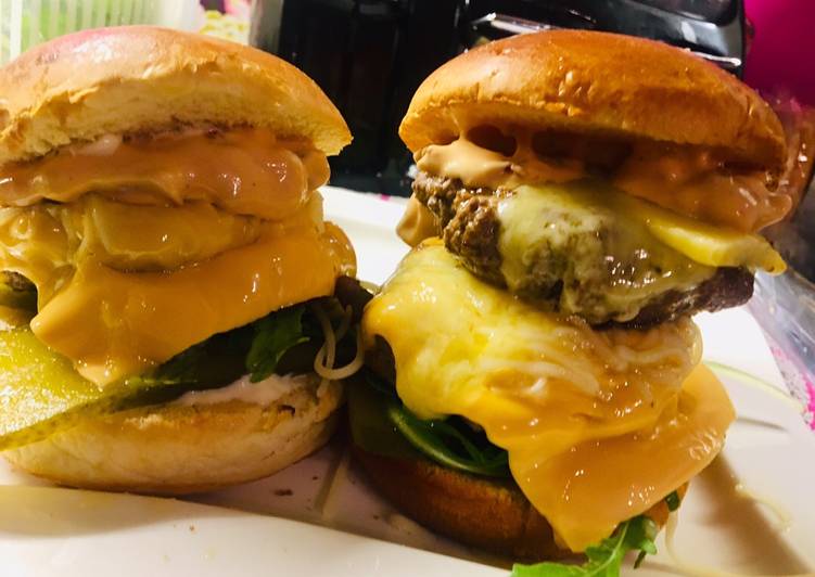 Homemade burgers