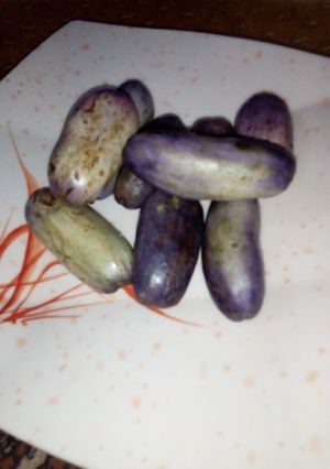 A picture of Ube/pear.