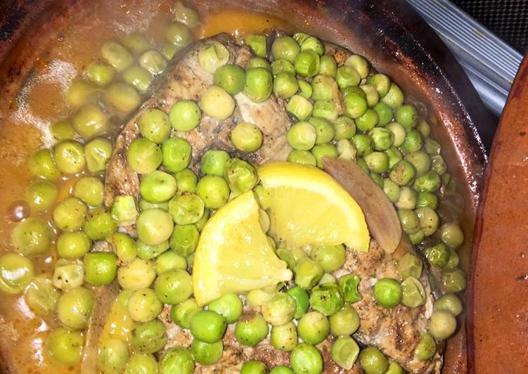 طاجين سمك بالخضار 🧂🥘