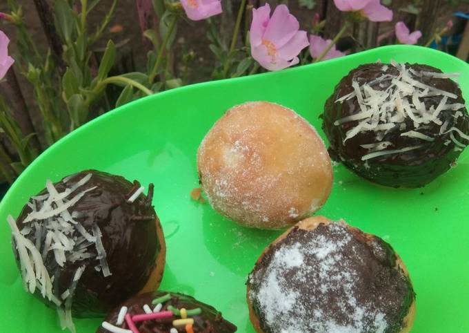 Langkah Mudah Memasak Resep Donat mini tepung sajiku pisang goreng