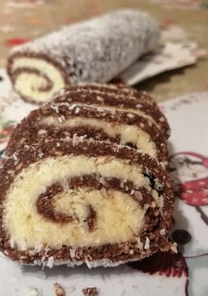 Kókusztekercs recept fotója