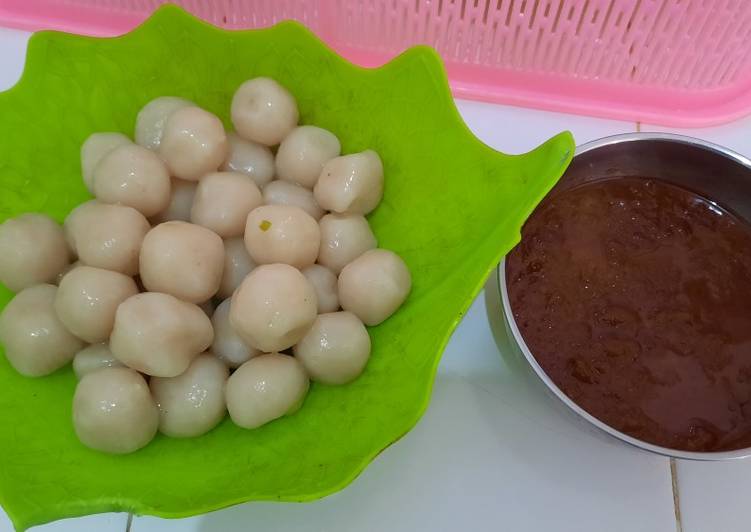 Cara Gampang Menyiapkan Cilok bumbu kacang simpel, Enak Banget