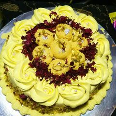Rasmalai cake A picture of Rasmalai cake.