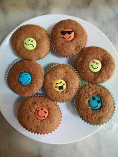 Una foto de Magdalenas de chocolate con toque de gracia