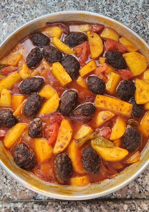 صورة لوصفة صينية كفته مع بطاطا