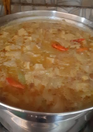 Foto resep Lontong Sayur Krecek Telor