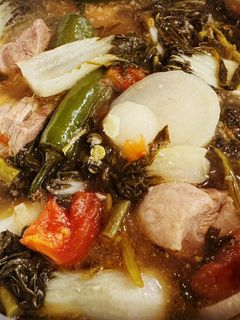 A picture of Simple Pork Belly Sinigang w/Knorr Sinigang Mix.