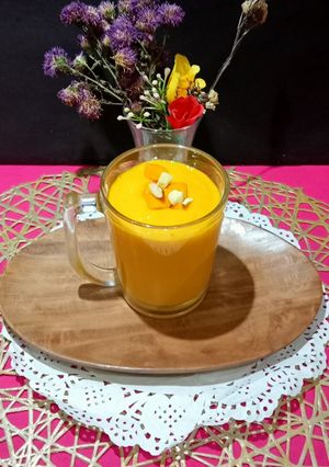 A picture of Mango Milk Shake In 3 Minutes.