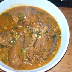 A picture of Ogbono with okro soup.