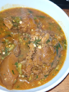 A picture of Ogbono with okro soup.