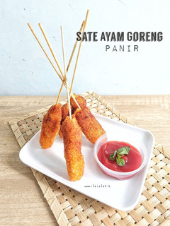 Foto resep Sate Ayam Goreng Panir