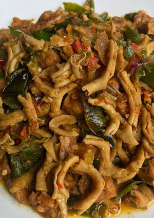 Foto resep Tumis usus tempe cabe ijo