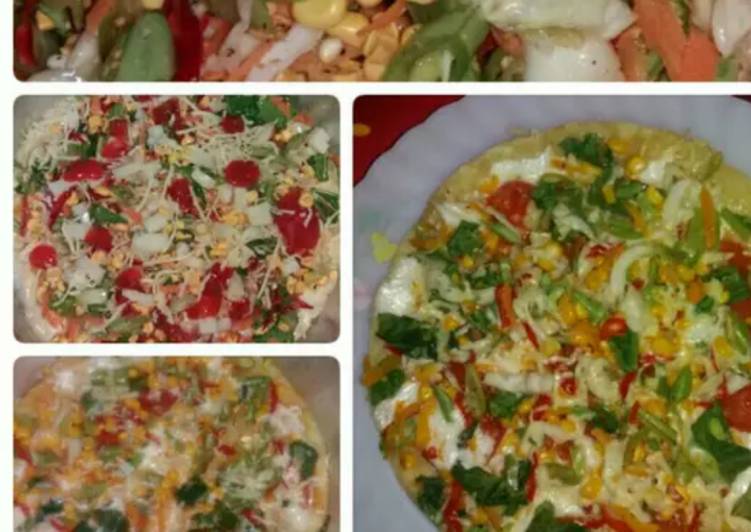 Cara mengolah Pizza Kukus Topping Sayuran, Bikin Ngiler