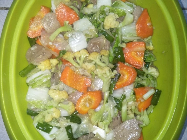 Langkah Gampang Membikin Resep Capcay Baso yang Uenak Anti Ribet, Bisa Manjain Lidah