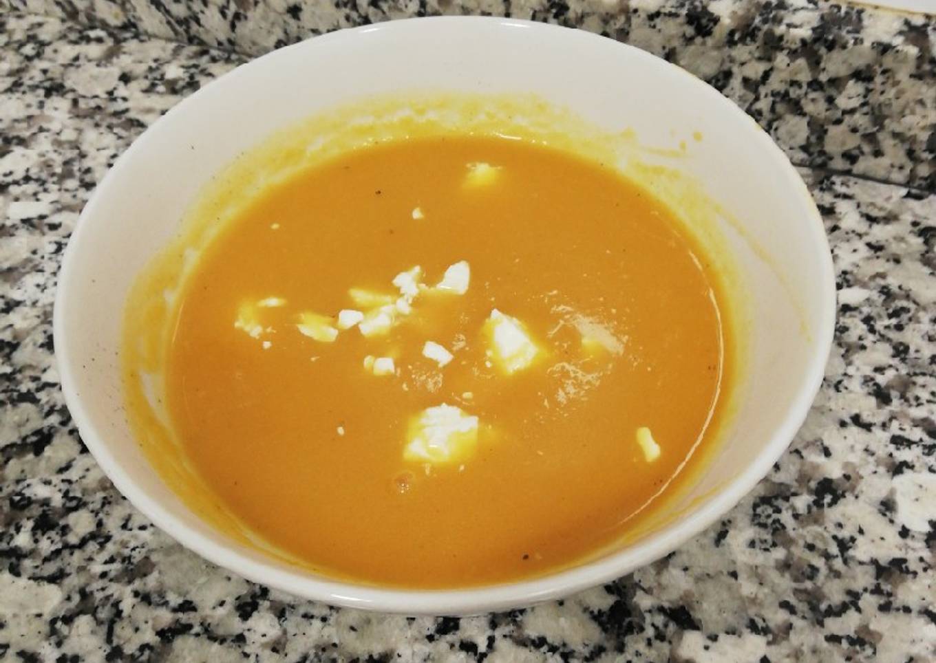 Crema de calabaza y manzana
