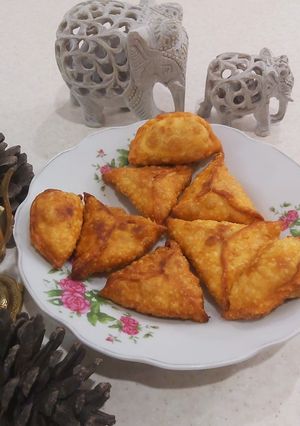 عکسی از دستور سمبوسه هندی