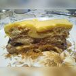 Postre de vainillas con postre exquisita