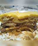 Postre de vainillas con postre exquisita