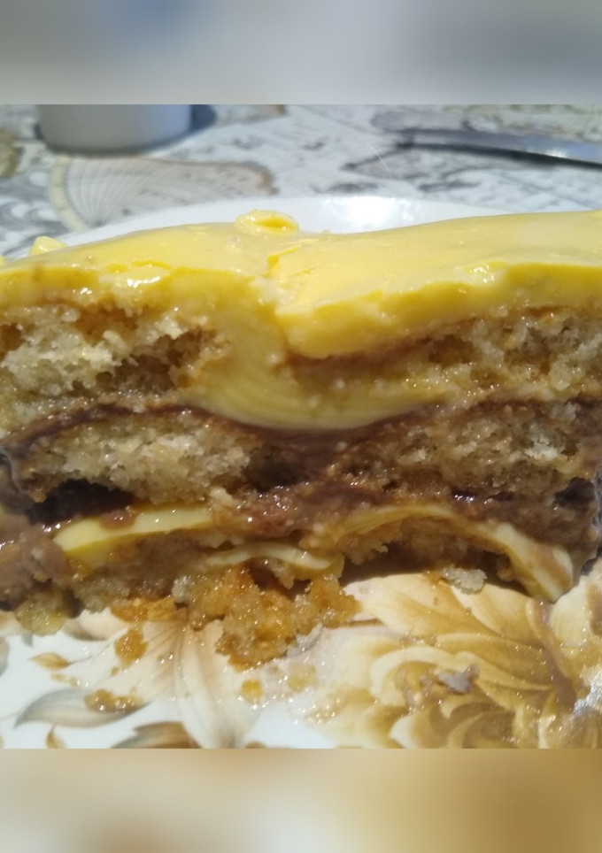 Una foto de Postre de vainillas con postre exquisita