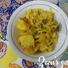 A picture of Cabbage Aloo.