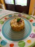 Risotto con nduja, arachidi tostate e scamorza affumicata
