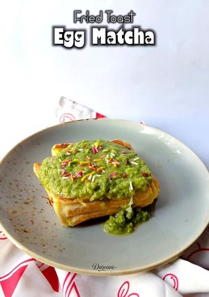 Foto resep Fried Toast Egg Matcha
