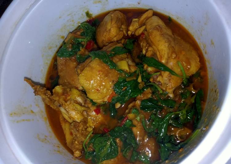Resep @GURIH Ayam Woku Daun Kemangi Pedas ide masakan sehari hari