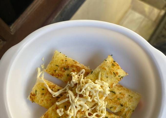 Cara Gampang Membuat Garlic cheese bread (finger food mpasi 10 bulan) Anti Gagal