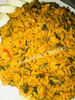 A picture of Native jallof rice.