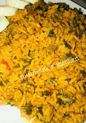 A picture of Native jallof rice.